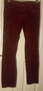 Deep Red Corduroys